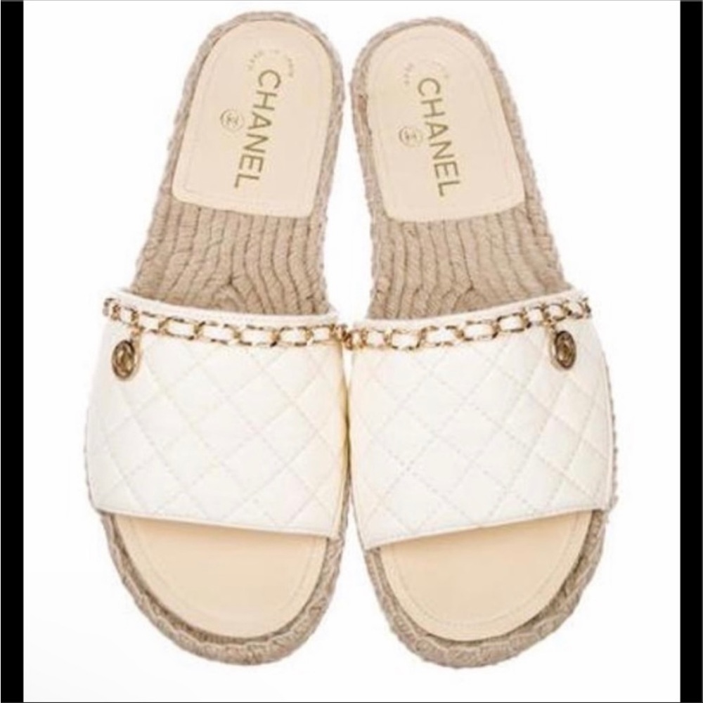 ISO Chanel Slip-On Espadrille Sandals